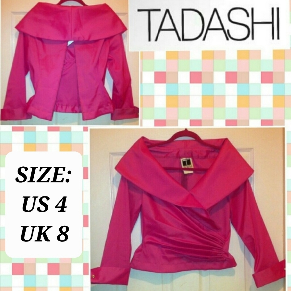 Tadashi Pink Blouse with Ruched Waist